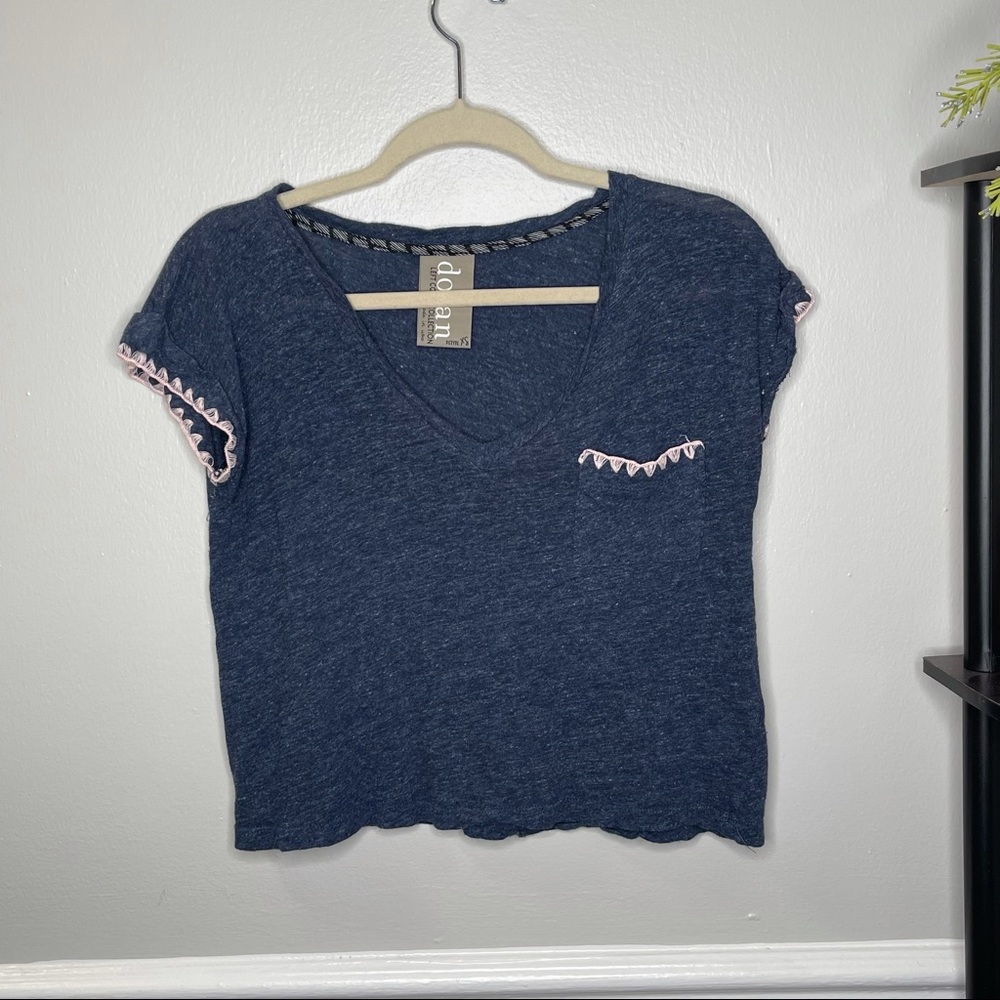 anthropologie dolan tee with embroidery